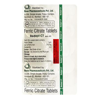 REDAPT CT Tablet 10's - Kidney Disease/Stones-Oth