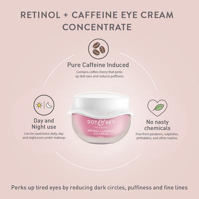Dot & Key Retinol + Caffeine Eye Cream 21 ml - Under Eye Creams & Serums