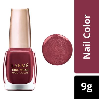 Lakme True Wear Nail Color Reds & Maroons D417 9 Ml - Nail Polish