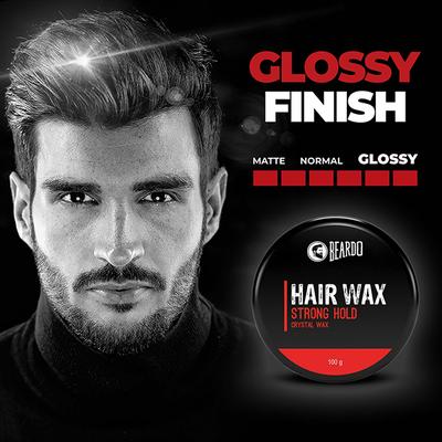 Beardo Hair Wax - Strong Hold Crystal Wax 100 gm - Hair Gels & Waxes