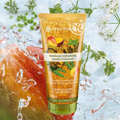 Yves Rocher Energizing Exfoliating Shower Gel Mango Coriander 200 ml - Shower Gels & Body Wash