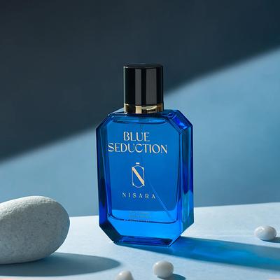 Nisara Blue Seduction Perfume Long Lasting Fragrance Aromatic Fougere Woody Eau De Parfum For Men 100 ml - Men Perfumes (Edt/Edp)