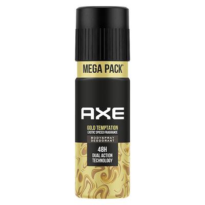 Axe Gold Temptation Long Lasting Deodorant Bodyspray For Men 215 ml - Men Deodorants/Roll-Ons