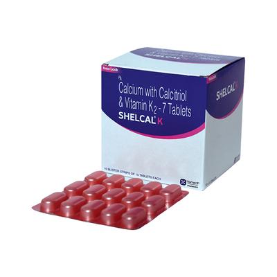 Shelcal K Tablet 15'S - Osteoporosis-Age