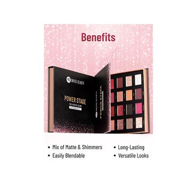Swiss Beauty Power Stage Eyeshadow Palette Shade- Mystic Glam 25 gm - Eye Shadow Palettes