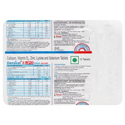 DENSICAL Z LIPO Tablet 10's - Supplements-Vam