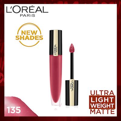 L'Oreal Paris Rouge Signature Matte Liquid Lipstick,135 Admired 7 Gm - Lipsticks