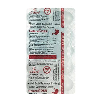 CELERAB DSR Capsule 10's - Ulcer/Reflux/Flatulence-Aaa