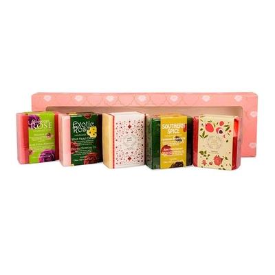 Nyassa Rose Collection Soaps (Pack of 5 x 150 gm) - Soaps