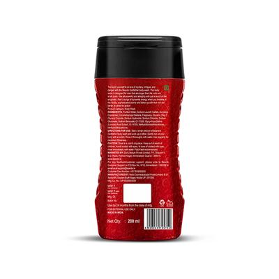 Beardo Godfather Red Burst of Power Body Wash for Men Licorice Extract 200ml - Shower Gels & Body Wash