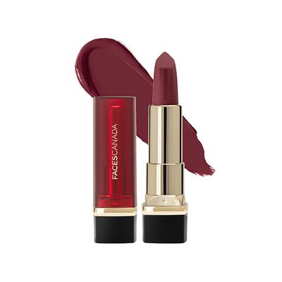 Faces Canada Comfy Matte Creme Lipstick - Sip Of Wine 06, Single Stroke Smooth Application 4.2 gm - Lipsticks