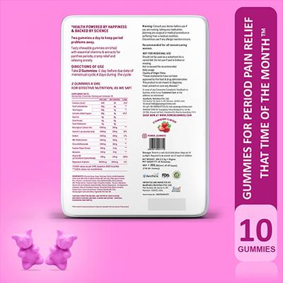 Power Gummies - Gummies For That Time Of The Month Period Pain Relief Gummies 10's - Women Health