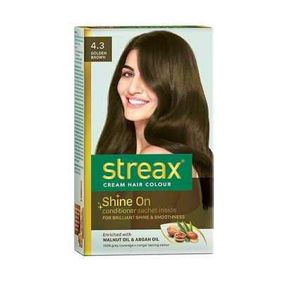 Streax Hair Colour - Golden Brown (50gm + 50ml) 1's - Crème