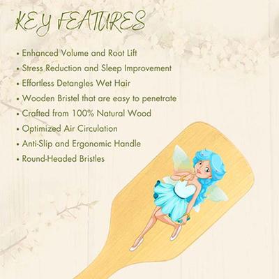 Allure Personalised Paddle Hair Brush Fairy Print 1's - Hair Brushes