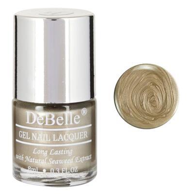 DeBelle Gel Nail Lacquer Rustique Gold Metallic Rust Gold Nail Polish 8 ml - Nail Polish