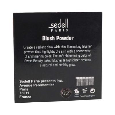 Sedell Professional Single Blush Powder 01 Shade 8 gm - Blushes