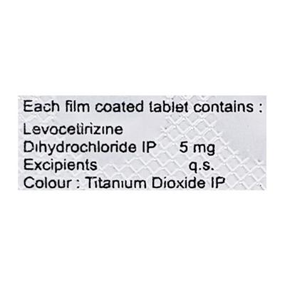 Zipcet 5mg Tablet 10'S - Allergies-Ant