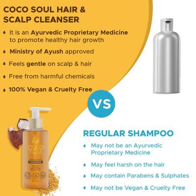 Coco Soul Shampoo -With Coconut & Ayurveda- Paraben & Sulphate Free 200ml - Shampoos
