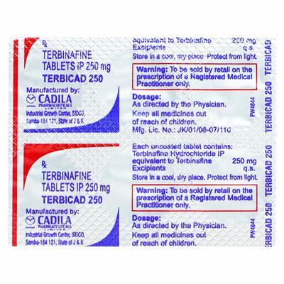 Terbicad 250mg Tablet 7'S - Fungal Infections-Anf