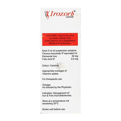 Irozorb Suspension 150ml - Iron Supplement/Anaemia-Vma