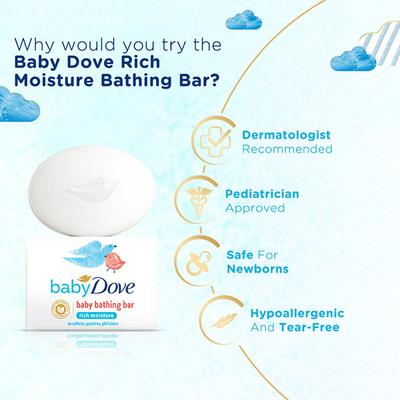 Baby Dove Rich Moisture Bar 75 gm - Baby Soap