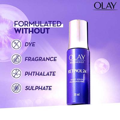 Olay Retinol Kit for Overnight Repair - Retinol Serum with Free Cleanser, 24h Hydration 1's - Night Cream
