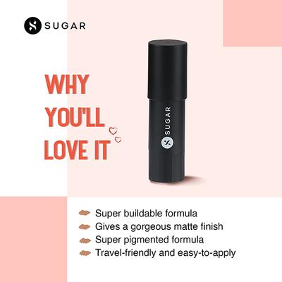 SUGAR Cosmetics Face Fwd Blush Stick - 01 Coral Climax (Bright Coral) 7 gm - Blushes