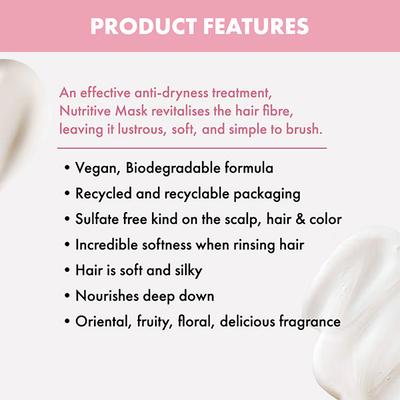 Alfaparf Milano Nutritive Mask For Dry, Damaged Hair, Frizzy Hair, Moisturising 500 ml - Hair Masks & Packs