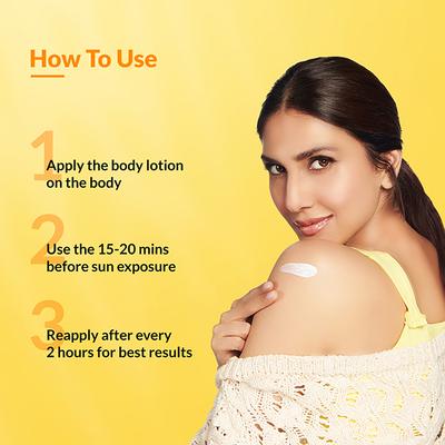Fixderma Shadow Sunscreen Body Lotion with SPF 50 PA+++, 2% Niacinamide for Women and Men 200 ml - Face Moisturizers