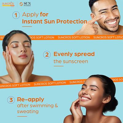 Suncros Matte Finish Soft 50+ Lotion 60ml - Dry Skin-Emo