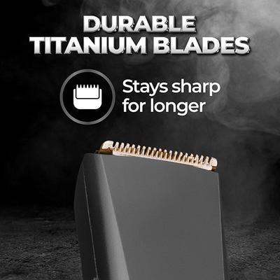 Beardo Chrome Beast Multipurpose Trimmer Kit for Men, 90 Min Runtime, 40 Length Adjustments, Shaver Black 1's - Trimmers