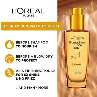 L'Oreal Paris Extraordinary Oil Serum 100 Gm (N) - Hair Serums