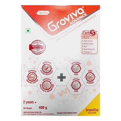 Groviva Advance Age 2+ Powder Refill - Vanilla Flavour 400 g - Nutrition Supplements