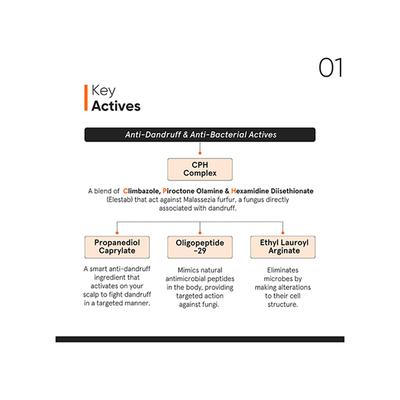 Minimalist Anti-Dandruff Serum CPH Complex + Oligopeptide 0.8% 50 ml - Hair Serums