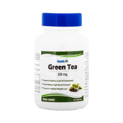 Healthvit Green Tea-Capsules 60's - Herbal Dietary Supplement