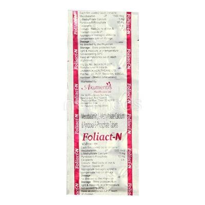 Foliact N Tablet 10'S - Supplements-Vam