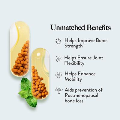 Wellbeing Nutrition Slow Bone Support Capsule Men & Women Bone and Joint Vitamin Supplements - Vital Health