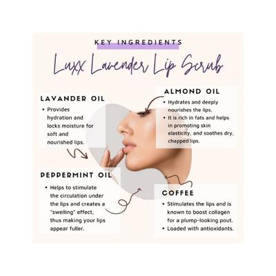 Essentia Extracts Luxx Lavender Lip Scrub 15 gm - Lip Scrubs