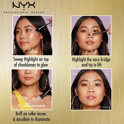 Nyx Professional Makeup Born To Glow Icy Highlighter Duo - Rock Candy 5.7 gm - Highlighters & Illuminators