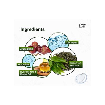 Love Earth Green Tea Toner with Richness Of Green Tea And Essential Oil for Hydrating 100 ml - Face Mists