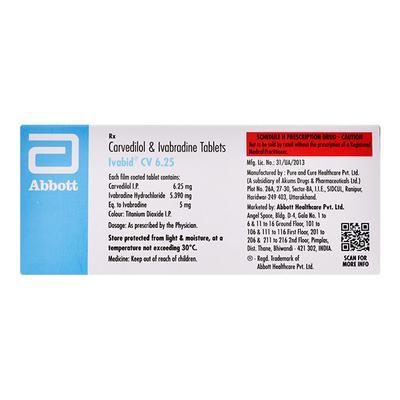 IVABID CV 6.25 Tablet 14's - Angina