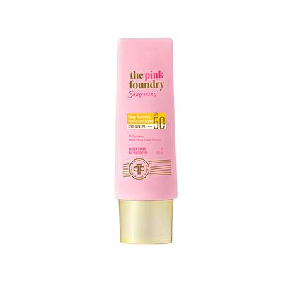 The Pink Foundry Dewy Hydrating Hybrid Sunscreen with 1% Squalane - SPF 50+ UVA,UVB,PA++++, Lightweight 50 ml - Body Sunscreen