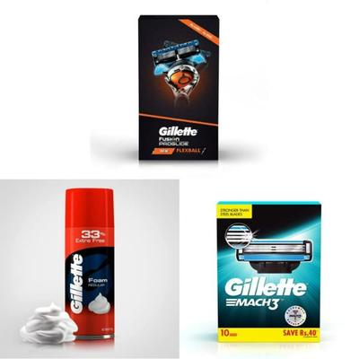 Gillette Flexball Pro Glide Gift Pack and Flexball Razor with 4 Flexball Cartridge 1's - Razors & Cartridges