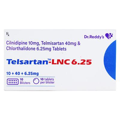 TELSARTAN LNC 6.25 Tablet 10's - Hypertension-Ana