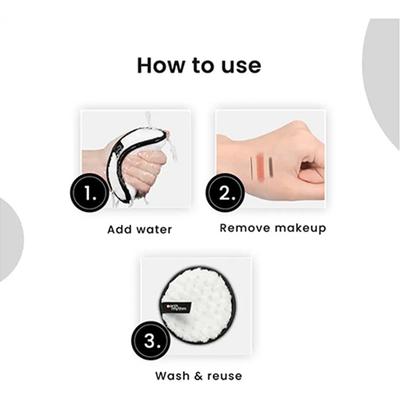 Earth Rhythm Reusable Makeup Remover/Cleansing Pads (Pack Of 4) 1's - Make Up Removers