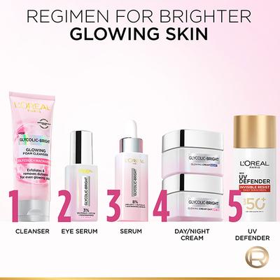 L'Oreal Paris Glycolic Bright Glowing Night Cream 50 ml - Night Cream