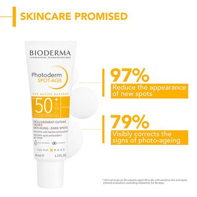 Bioderma Photoderm Spot-Age SPF 50+ PA++++ Anti-Ageing Sunscreen for Dark Spots, In Vivo Tested 40 ml - Face Creams