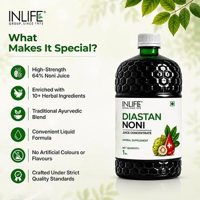 INLIFE Diastan Noni Juice 1 Ltr - Diabetes (Fitness)