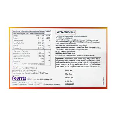 UBICAR NUTRACEUTICALS Tablet 10's - Supplements-Sup