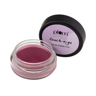 Plum Touch-N-Go Lip Cheek Tint Highly Pigmented Effortless Blending DWine 125 Berry Wine 6gm - Lip Stains & Tints